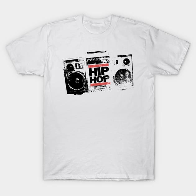 HIP HOP BOOMBOX T-Shirt by BG305